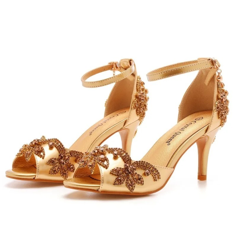 Rhinestone Sandal Women - Fashion Designer Women's Shoes Luxury Rhinestone
