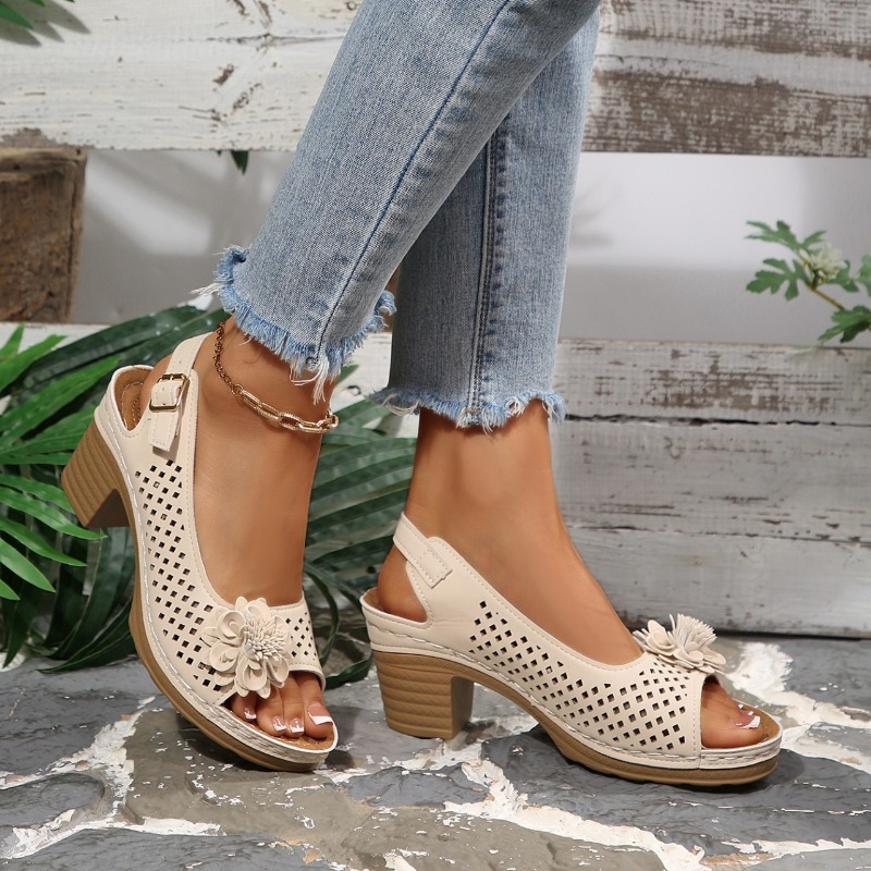 Women Chunky Heel Sandals Summ - đánh giá và giá Ankle Strap Heels