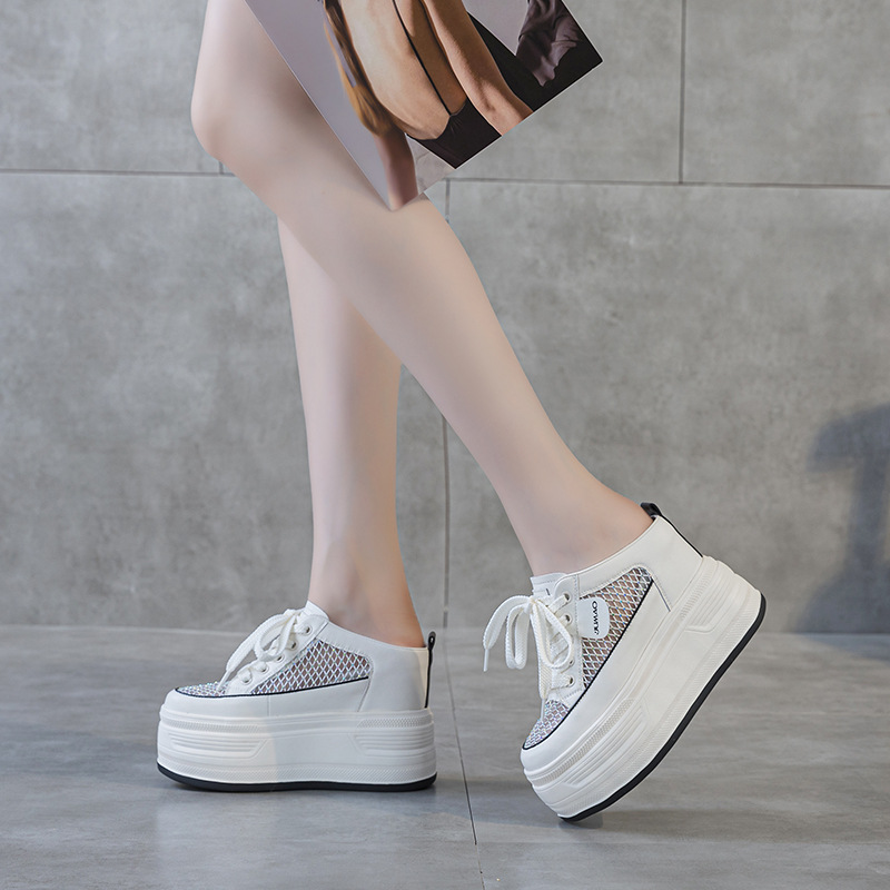 12CM Air Mesh Genuine Leather  - đánh giá và giá Women Shoes Japanese Brand