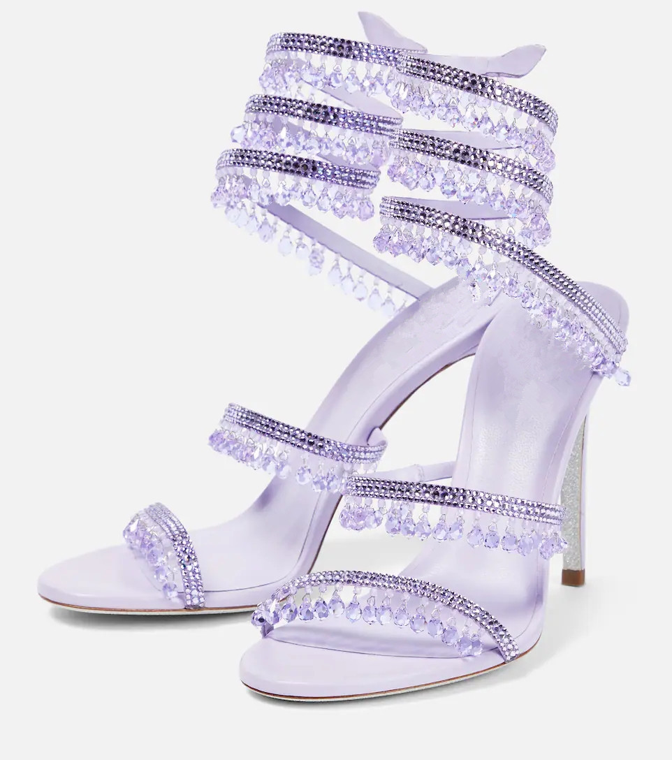 Sexy Green Crystal Fringe Stil - đánh giá và giá Peep Toe Heels