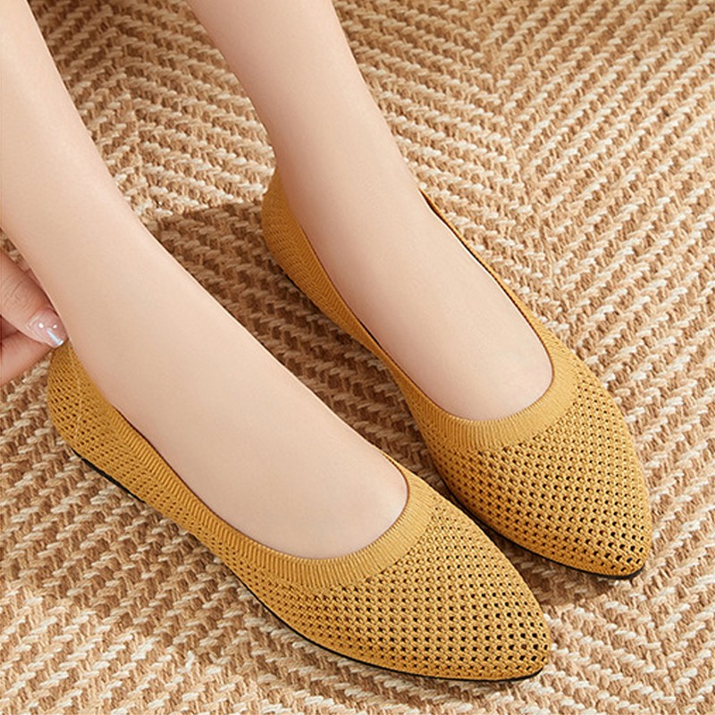 Women Flat Shoes Knitted Loafe - đánh giá và giá Loafer Flat Women