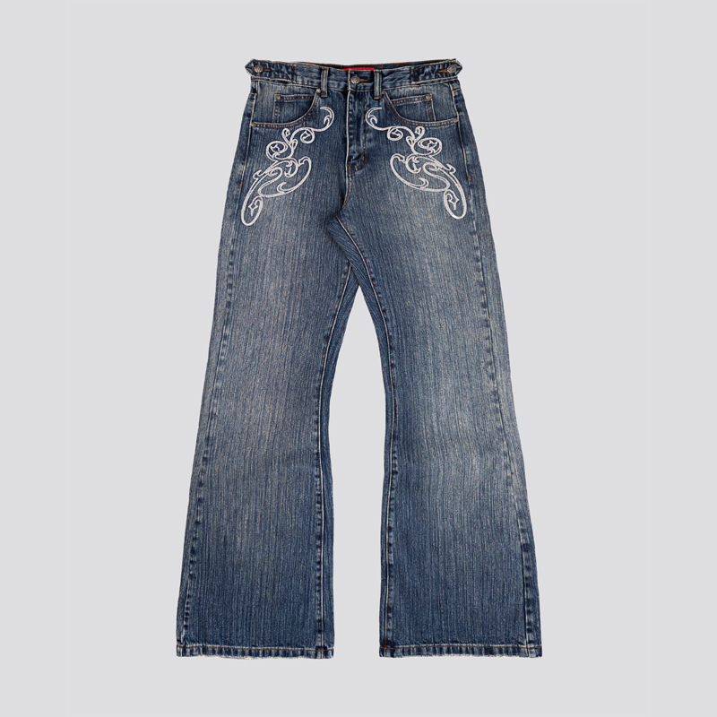 Y2k Blue Opening Bootcut Jeans - đánh giá và giá Women Shoes Jeans