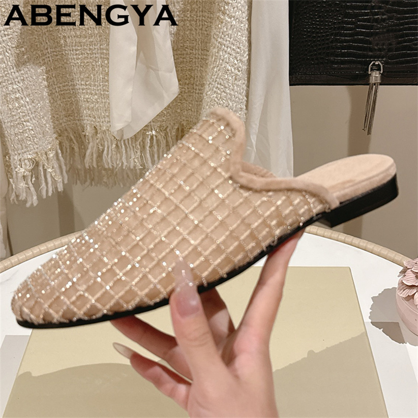 Shiny Lace Mesh Round Toe Flat - đánh giá và giá Loafer Flat Women