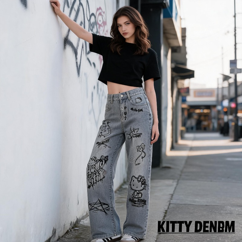 Cute Keiokitty Rhinestone Graf - đánh giá và giá Women Shoes Jeans