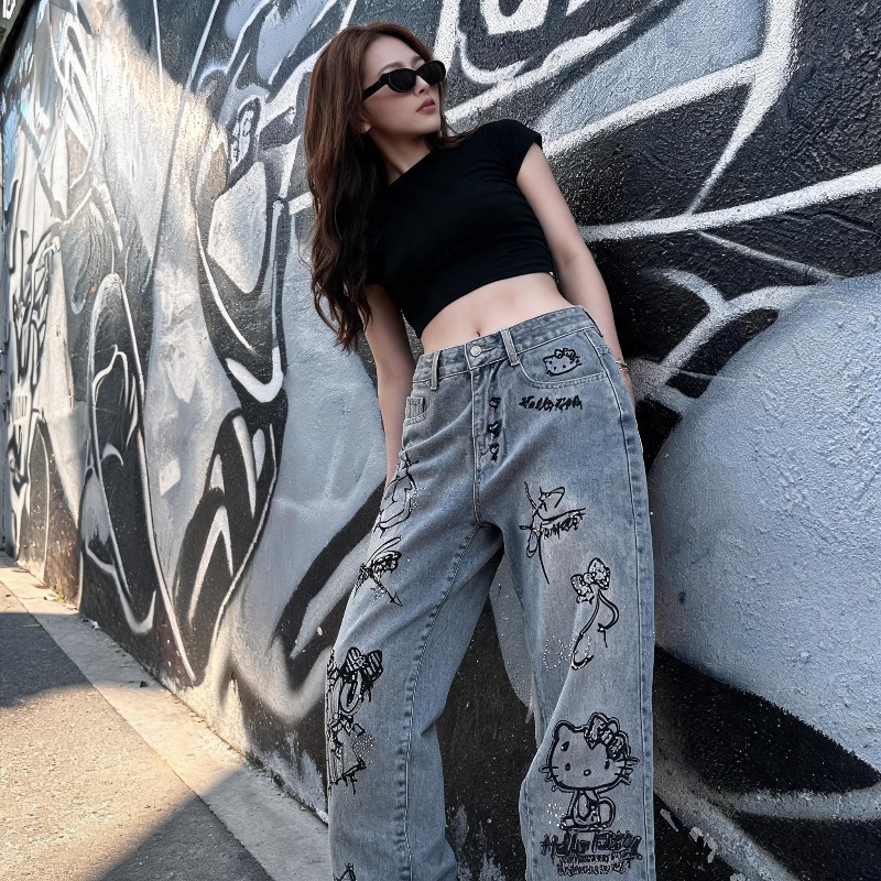 Cute Keiokitty Rhinestone Graf - đánh giá và giá Women Shoes Jeans