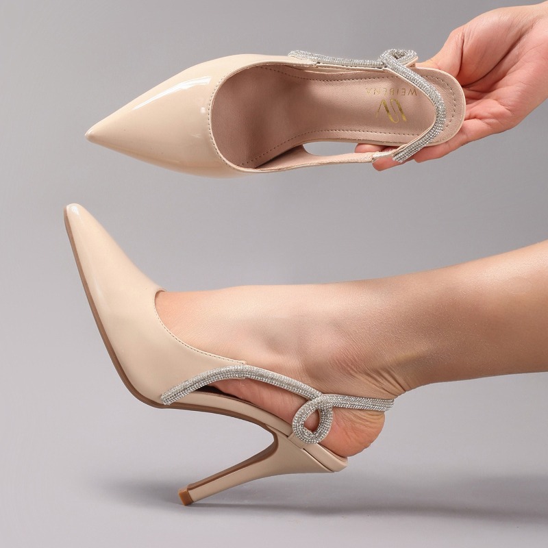 Sexy Patent Leather Pointed To - đánh giá và giá Rhinestone Sandal Women