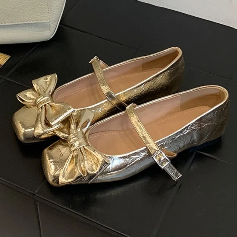 Cute Bowknot Square Toe Design - đánh giá và giá Women Shoes Brand