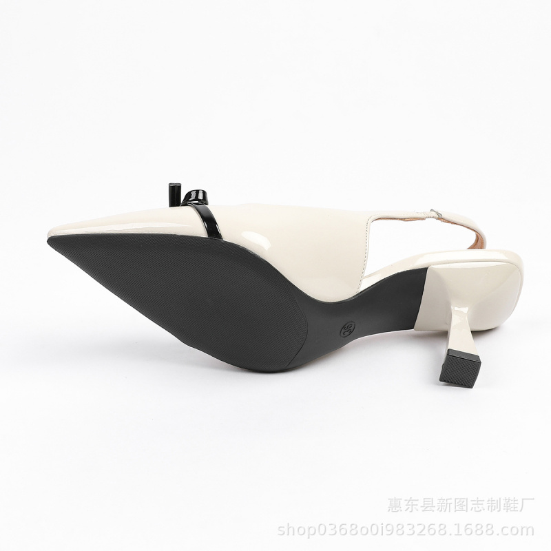 Women's Black Bow Contrast Col - đánh giá và giá Ankle Strap Heels