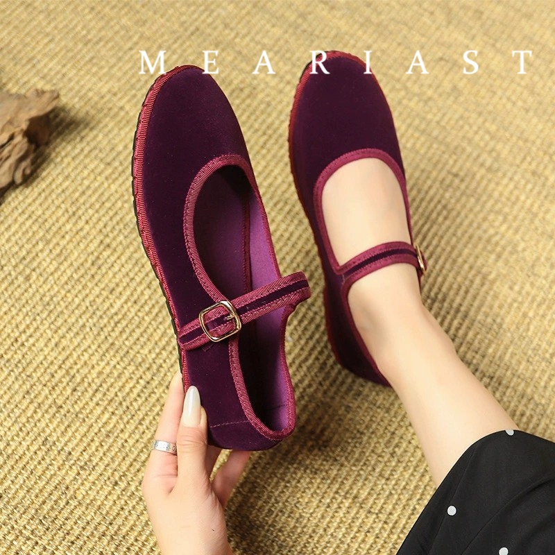 Red Mary Jeans Flats Shoes Wom - đánh giá và giá Women Shoes Jeans