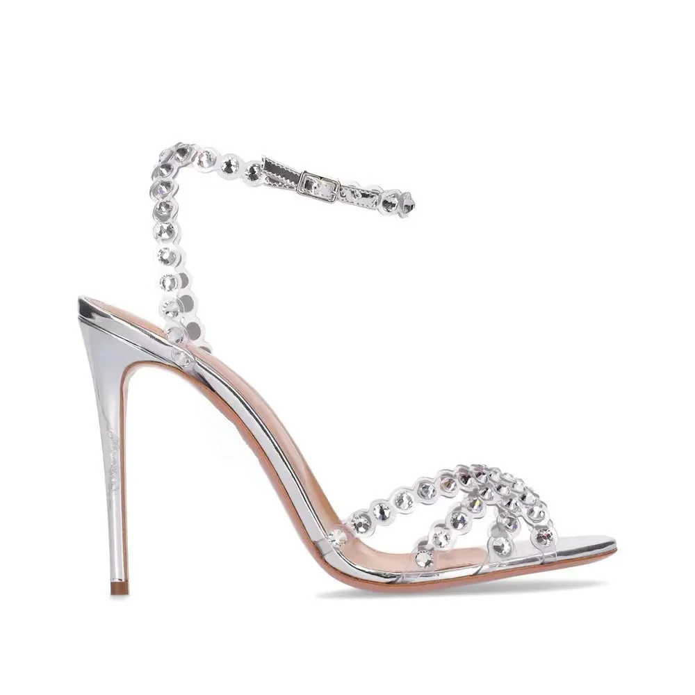 Socialite Plus Size Silver Hee - đánh giá và giá Peep Toe Heels