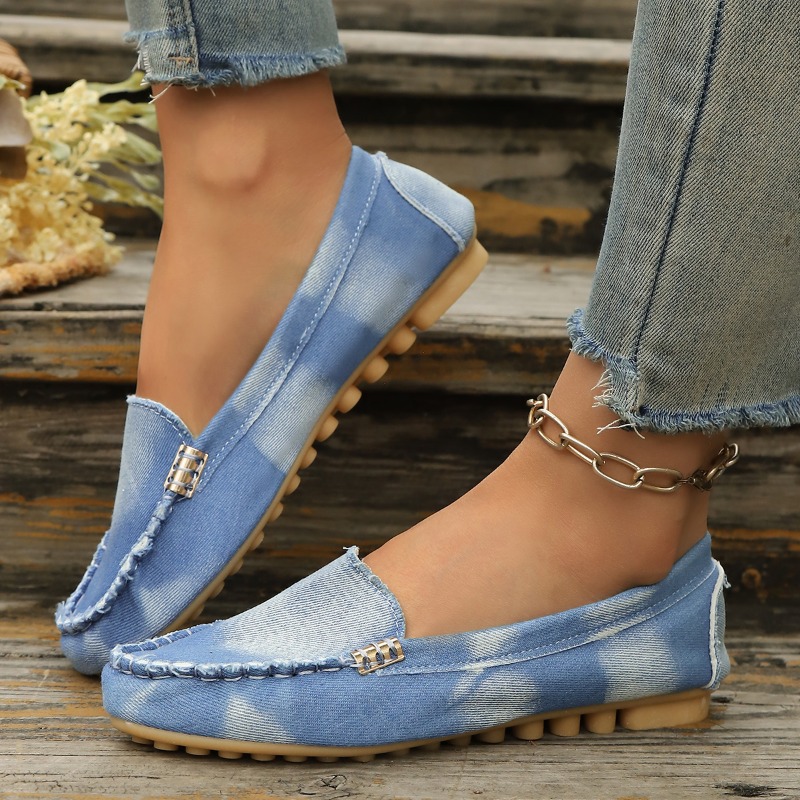 Fashion Light Blue Denim Mocca - đánh giá và giá Loafer Flat Women