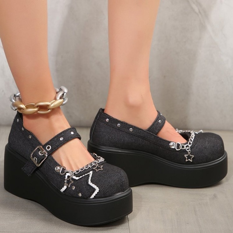 Metal Chain Platform Shoes Wom - đánh giá và giá Women'S Shoes Back To School