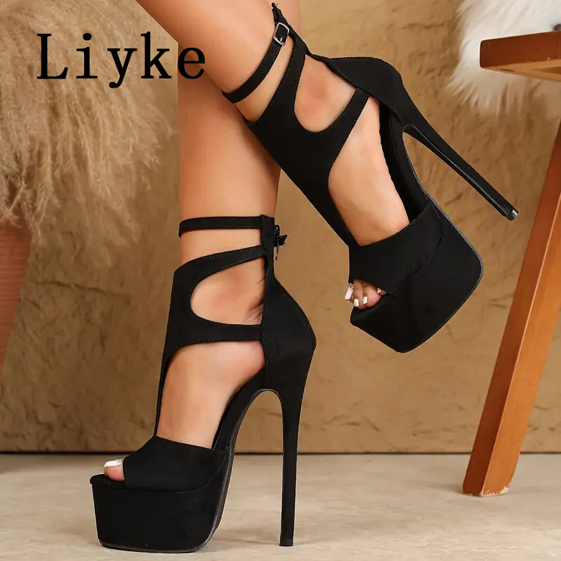 Liyke Model Show Sexy Extreme  - đánh giá và giá Peep Toe Heels