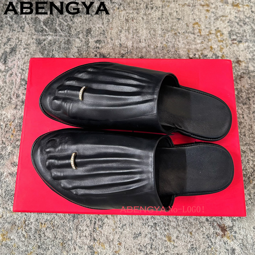 Black Real Leather Wrap Toe lo - đánh giá và giá Loafer Flat Women