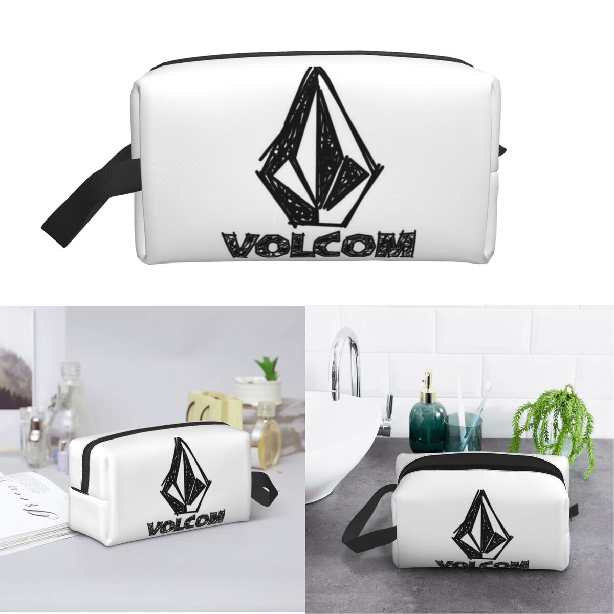 V-Volcom Logo Makeup Bag Cosme - đánh giá và giá Women'S Shoes Louis Vuitton
