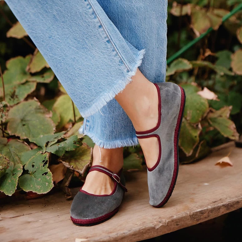 Gray Mary Jeans Flats Shoes Wo - đánh giá và giá Women Shoes Jeans