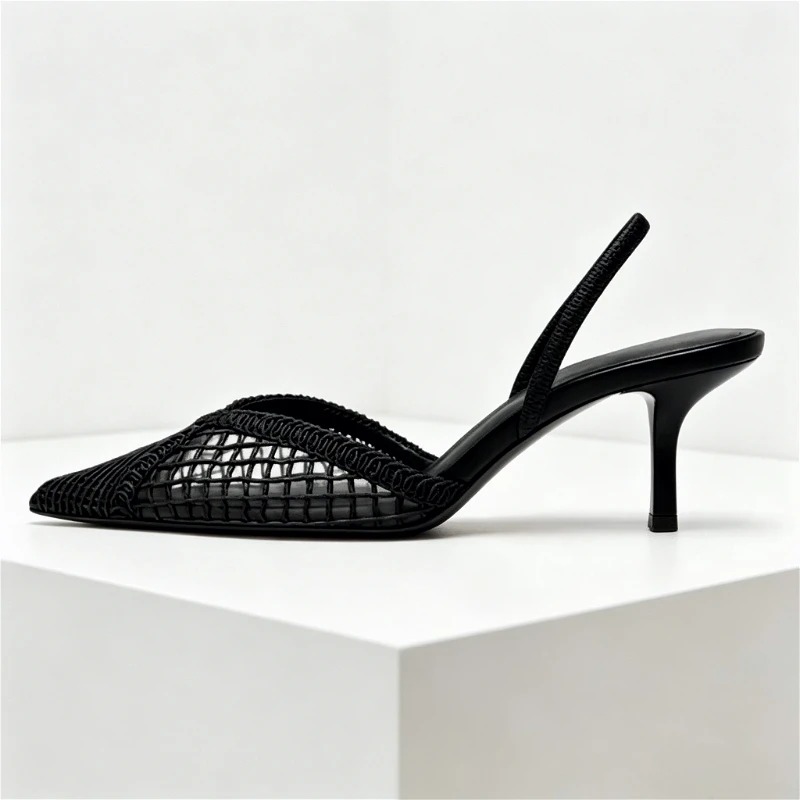 Mesh Woven Heeled Sandals Wome - đánh giá và giá Women Shoes Brand