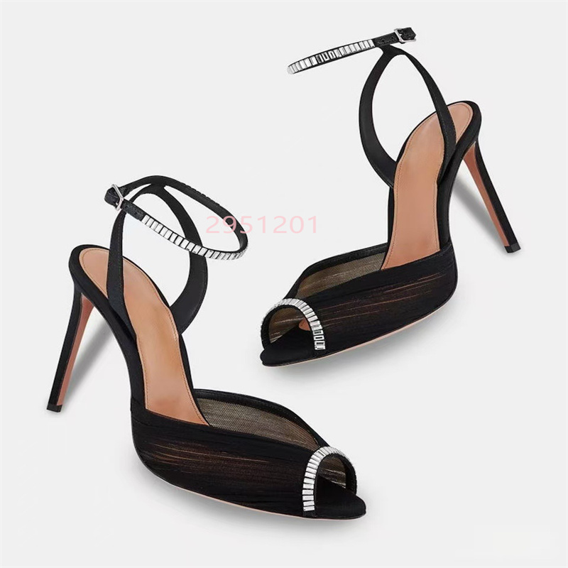 Crystal V Pointed Toe Women Wh - đánh giá và giá Peep Toe Heels