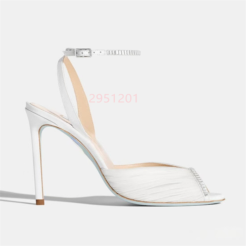 Crystal V Pointed Toe Women Wh - đánh giá và giá Peep Toe Heels